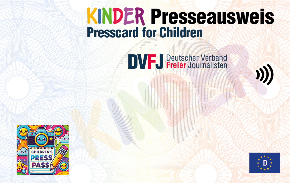 Kinder Presseausweis - kostenlose Vorlage